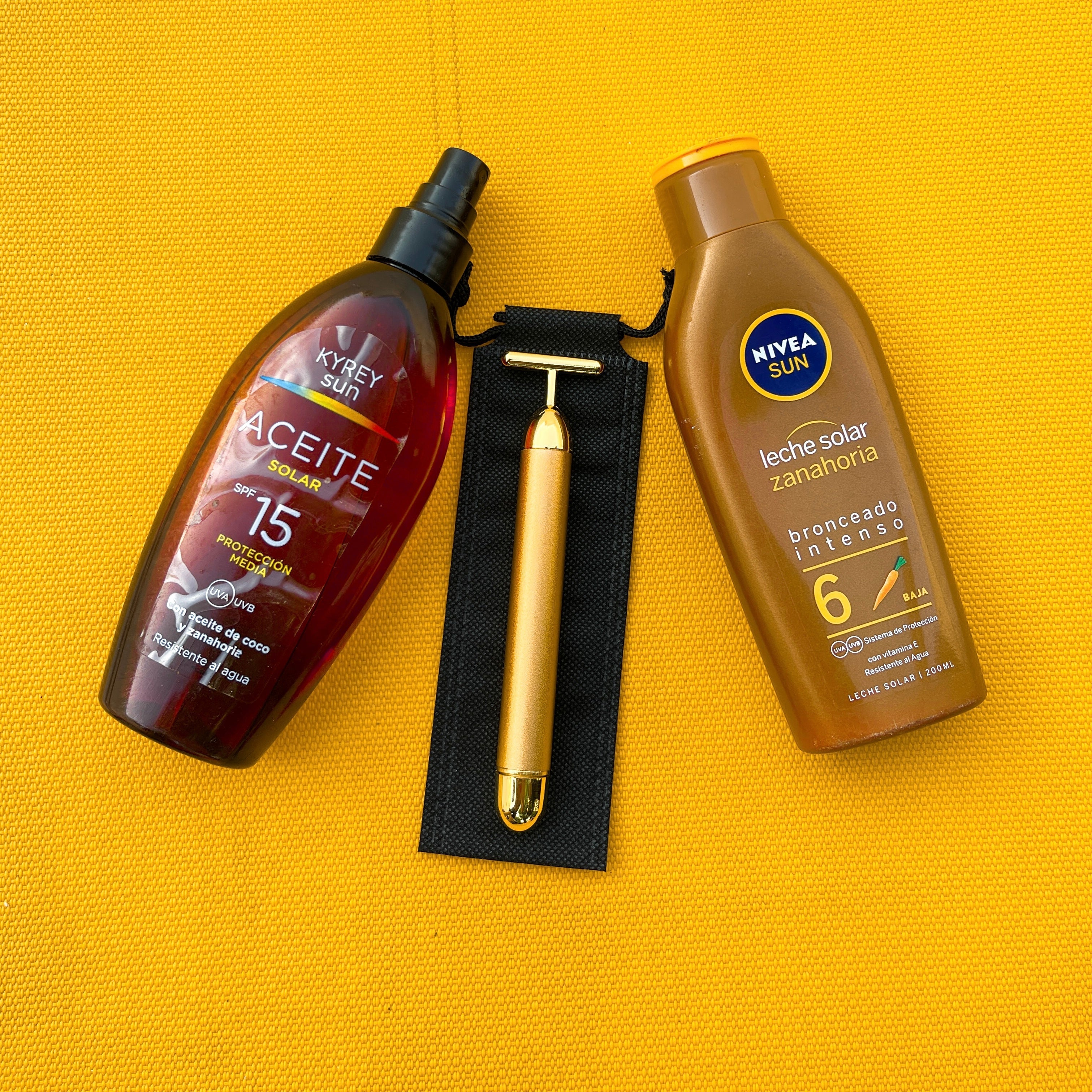 Barra de Belleza Facial 24K – Masajeador Reafirmante Vibratorio